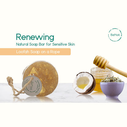 Renewing Soap Bar. Chamomile, Honey, and Coconut Oil.