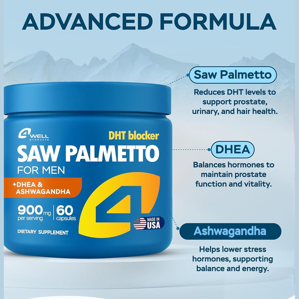 Improved Complex Saw Palmetto for Men 900 mg