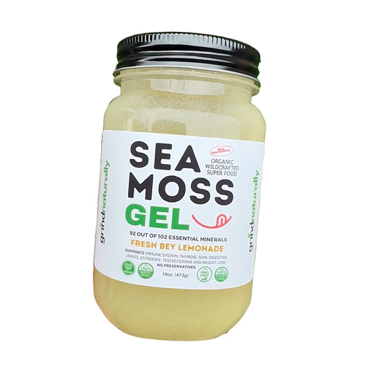 Flavored Sea Moss Gel - Dr. Sebi Inspired 100% Raw Organic - Wild Harvested Sea Moss