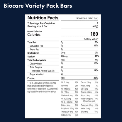 15G Protein Bars Variety Pack 7-Count