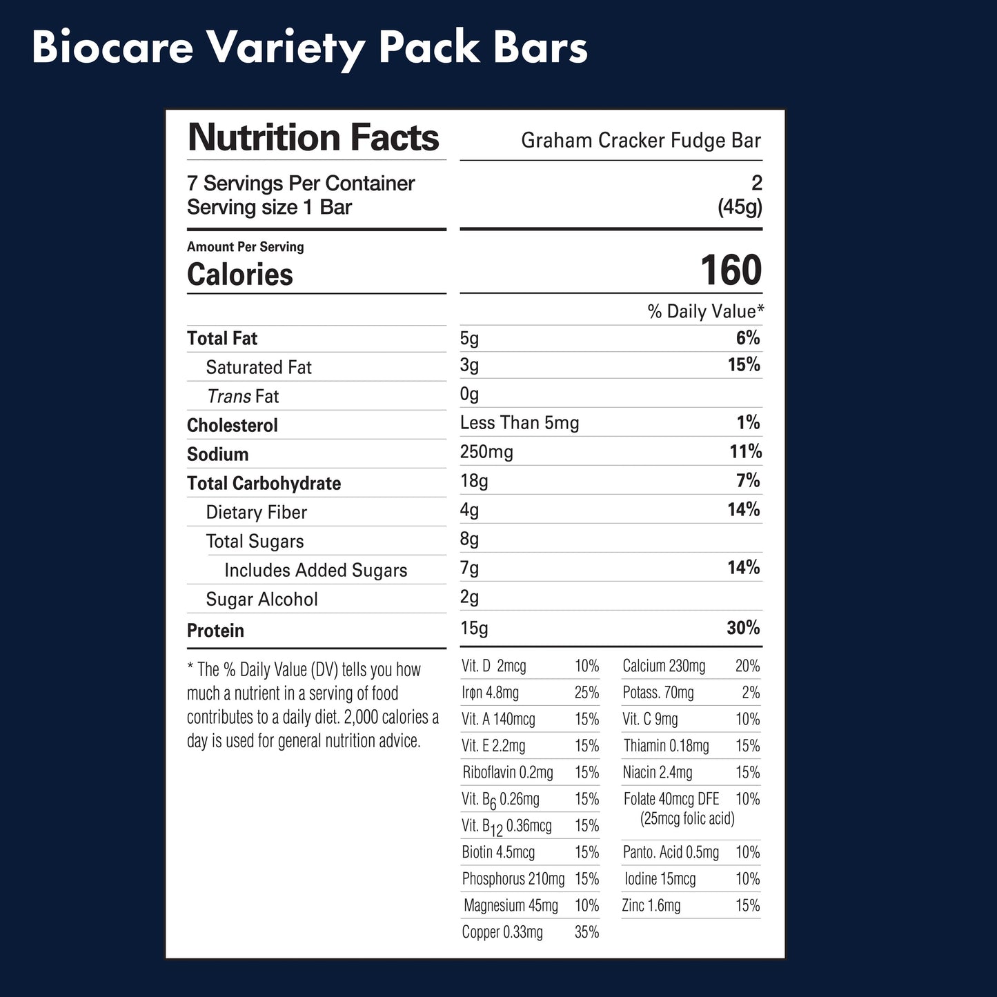 15G Protein Bars Variety Pack 7-Count