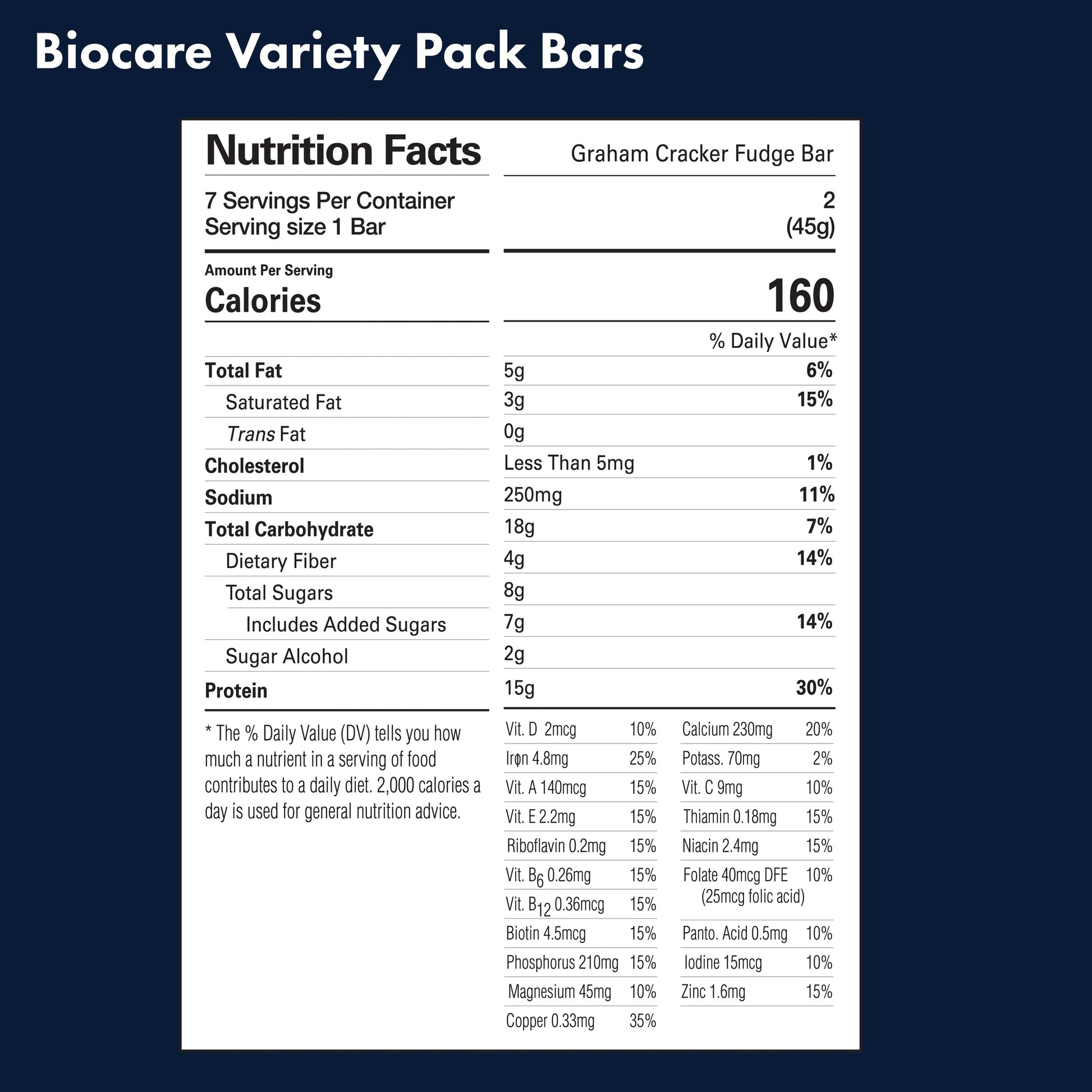 15G Protein Bars Variety Pack 7-Count