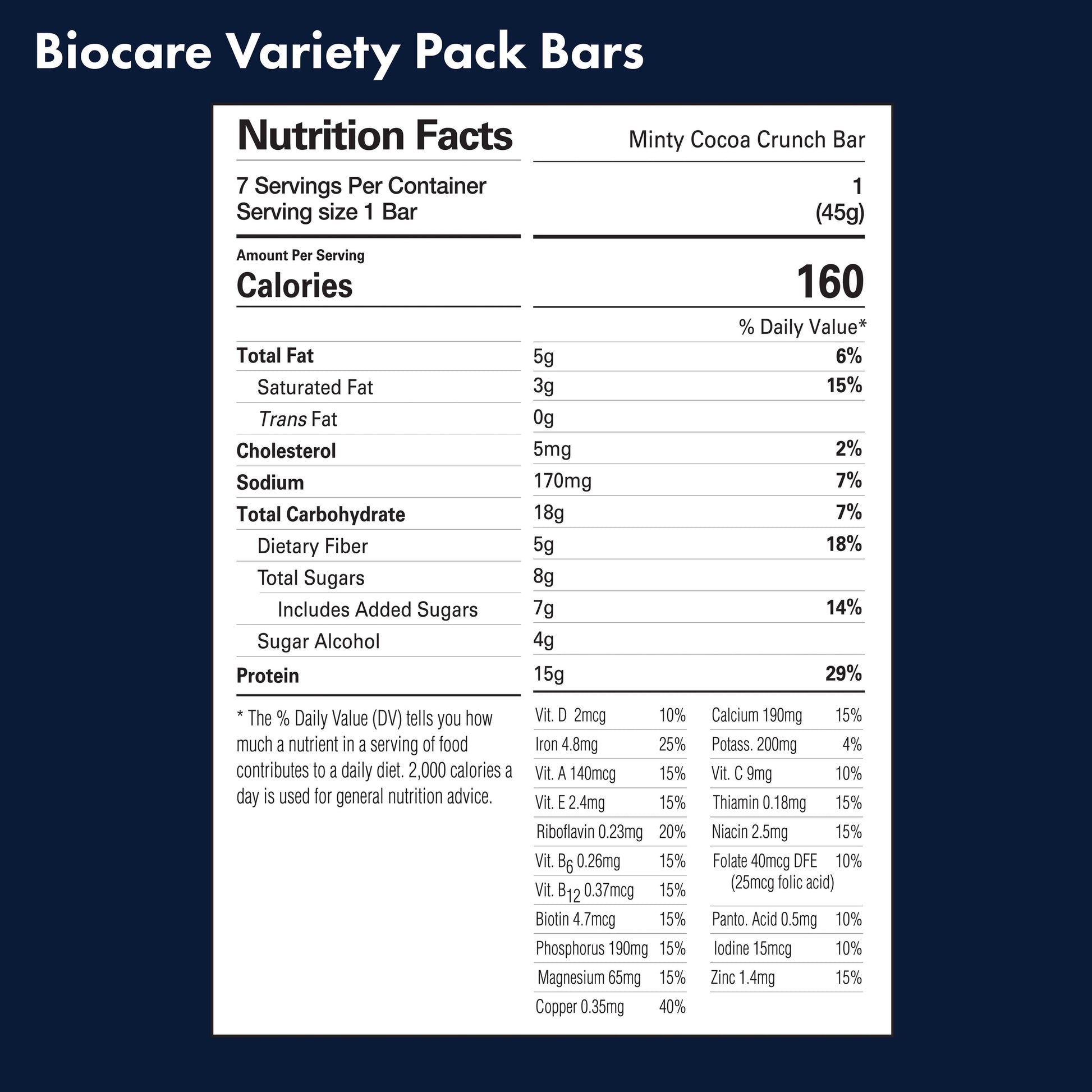 15G Protein Bars Variety Pack 7-Count