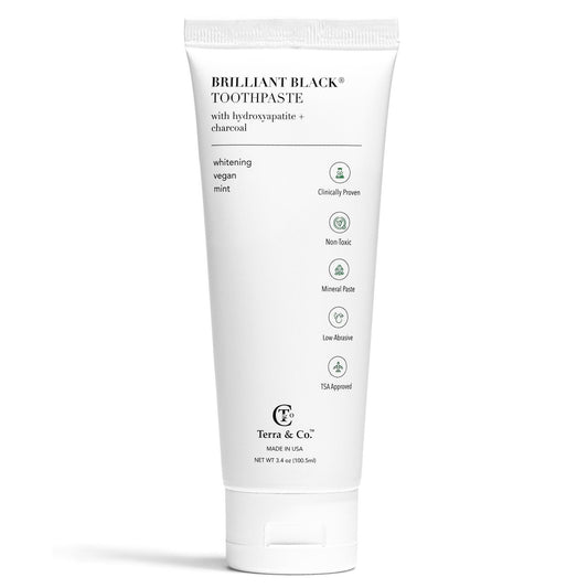 Brilliant Black® Toothpaste | Fluoride-Free Activated Charcoal Whitening – Terra & Co.