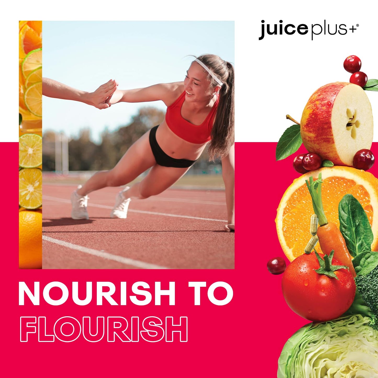 Juice Plus+ Fruit & Vegetable Blend - Fruit and Vegetable Supplement - Whole Food Ingredients like Kale, Beet, Cranberry and More - Vegan, Non-GMO - 2 Bottles (120 Capsules Each)