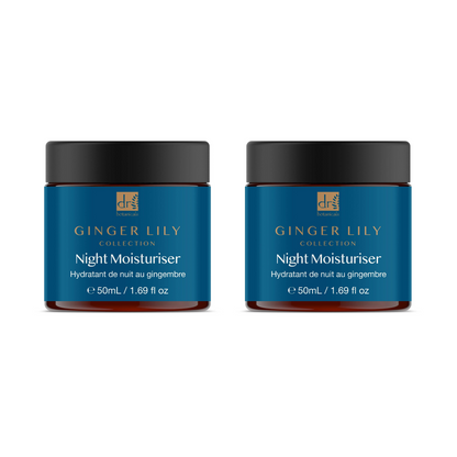 Dr Botanicals Gingerlily Night Moisturizer 50ml Twin Value Savings Pack