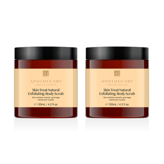 Dr Botanicals Skin Treat Natural Exfoliating Body Scrub 120 ml Twin Value Savings Pack