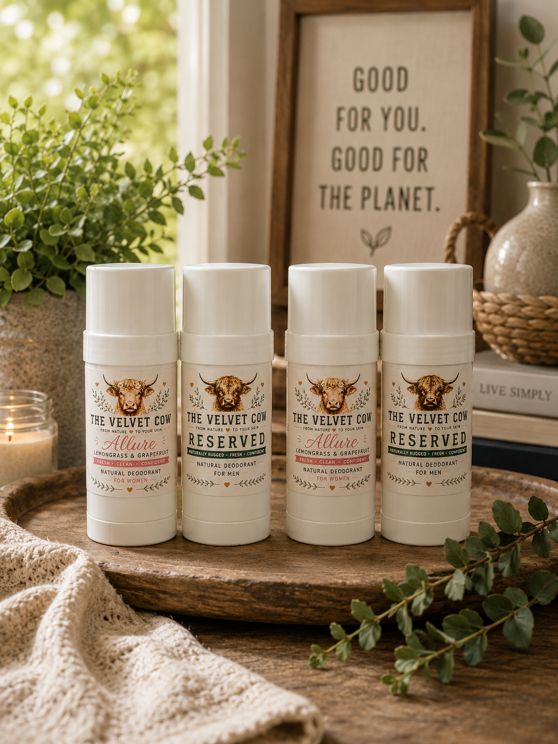 All-Natural Tallow Deodorant | Baking Soda Free| Aluminum Free| All day odor Protection