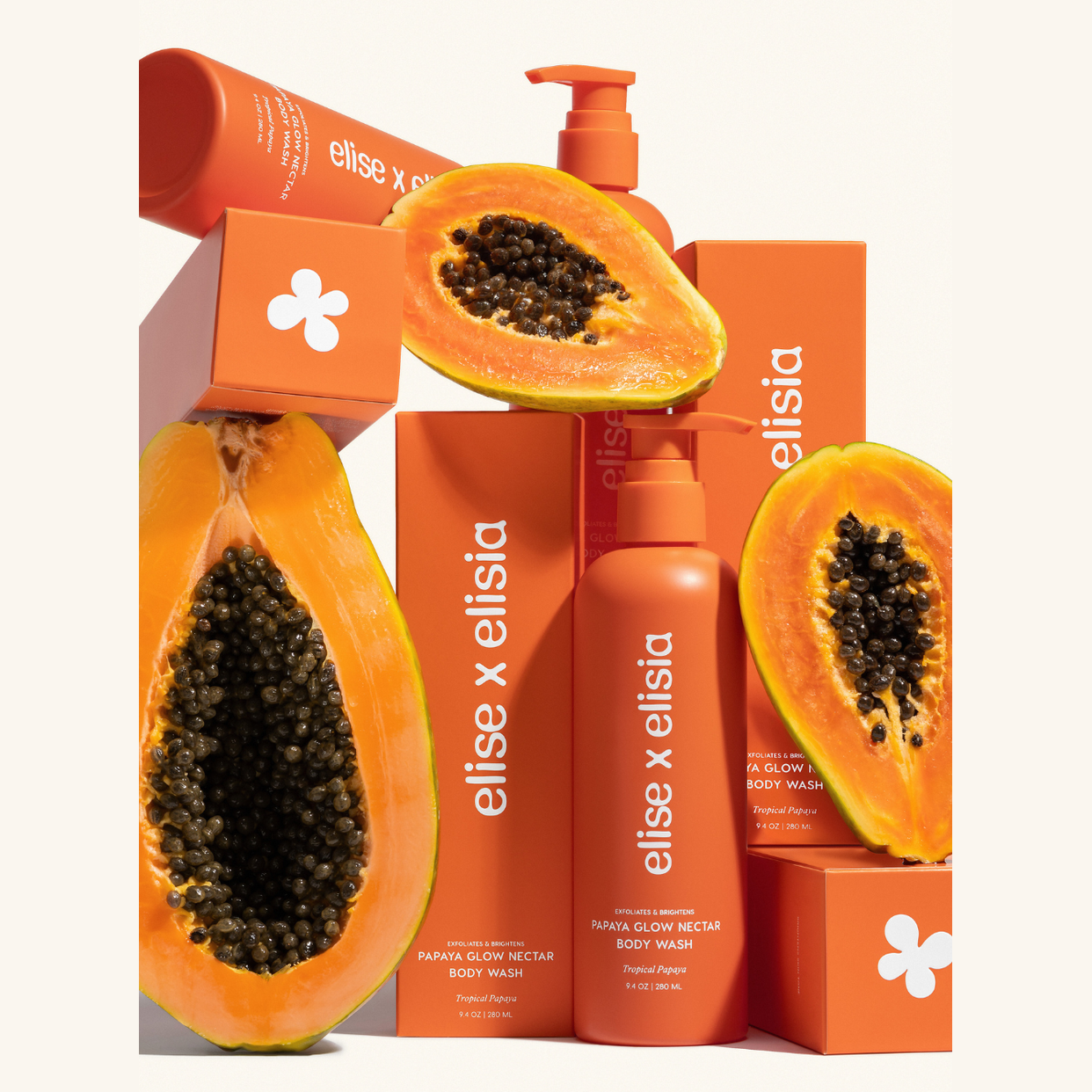 Papaya Glow Nectar Body Wash - Glow Duo