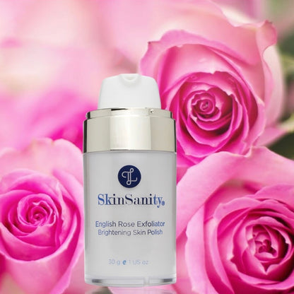 SkinSanity® English Rose Facial Exfoliator Brightening Skin Polish 0.5 oz