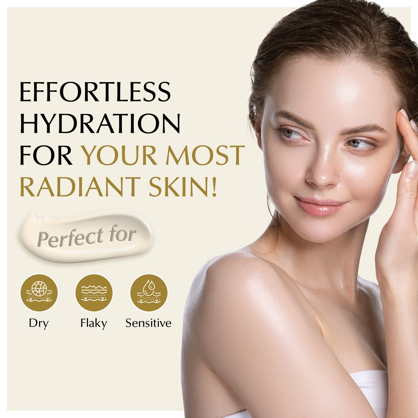 Face Moisturizer for Sensitive and Dry Skin - Lightweight