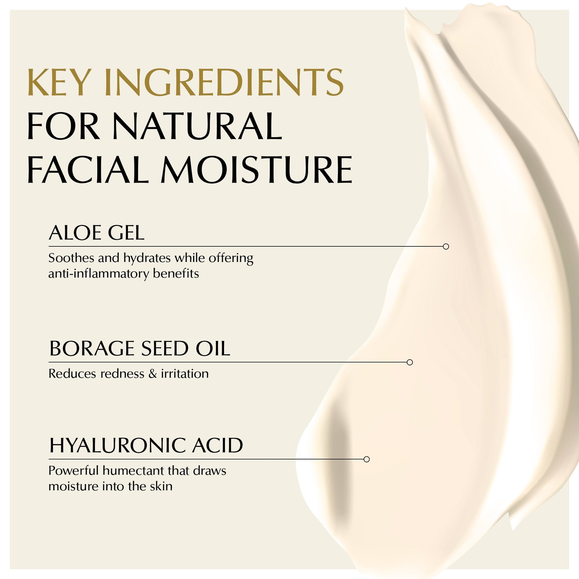 Face Moisturizer for Sensitive and Dry Skin - Lightweight