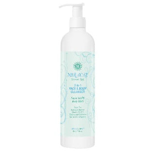 Miracle Shower Spa 2-in-1 Face and Body Cleanser w/Green Tea, Activated Charcoal, 8 oz