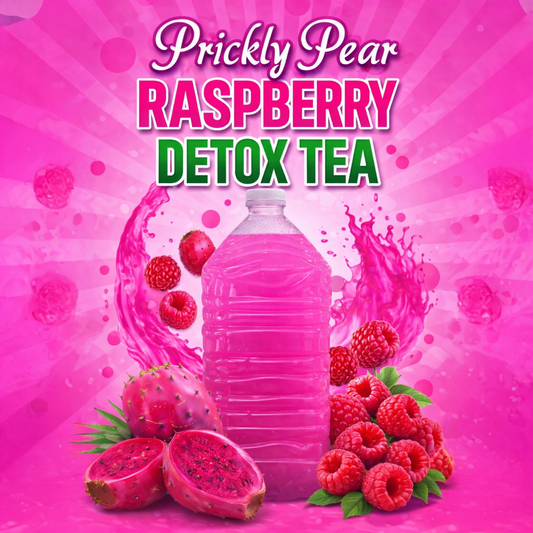 Prickly Pear Raspberry Wellness Tea | Natural Herbal Blend for Digestion & Cleansing Support