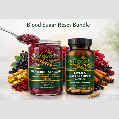 Blood Sugar Wellness Bundle – Berberine Sea Moss Gel + Liver & Gallbladder Support Capsules | SP Health & Beauty