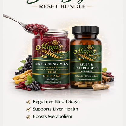 Blood Sugar Wellness Bundle – Berberine Sea Moss Gel + Liver & Gallbladder Support Capsules | SP Health & Beauty