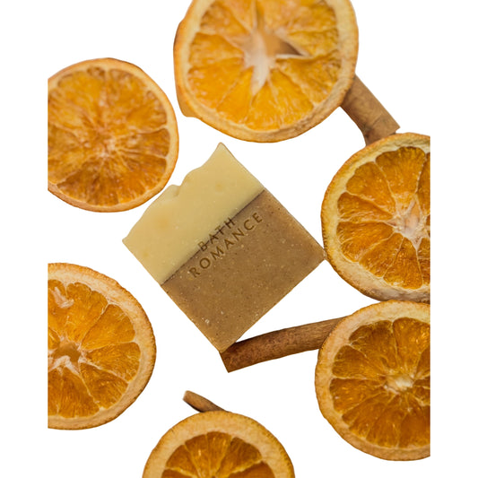 orange cinnamon soap bar