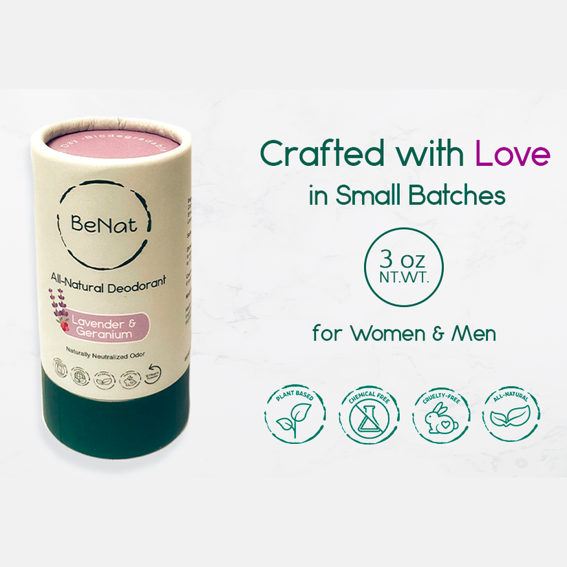 2-Pack All-Natural, Plastic-Free Deodorants