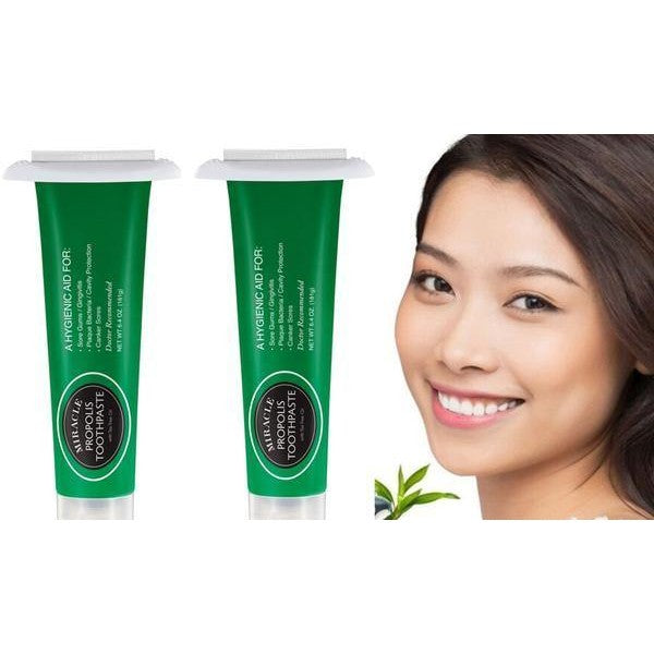 Two Pack of Natural Toothpaste Containing Propolis and Tea Tree Oil