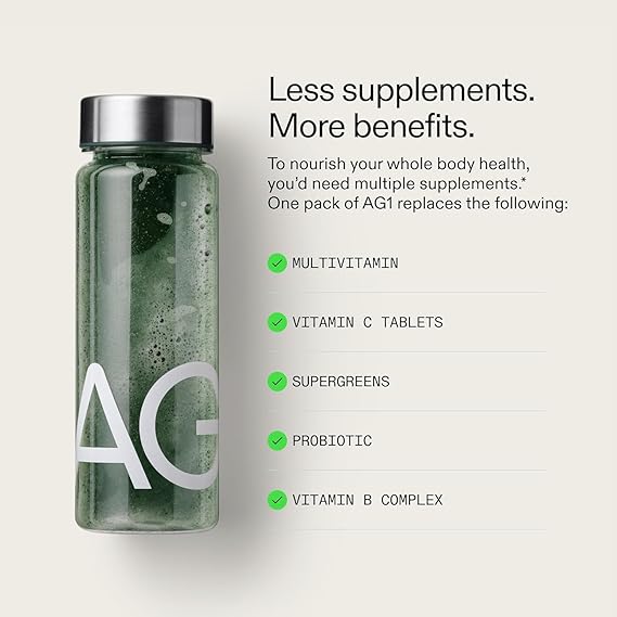 AG1 Athletic Greens 12.7 oz 360g Powder hi Supplement pack of 2