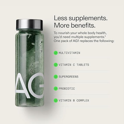 AG1 Athletic Greens 12.7 oz 360g Powder hi Supplement pack of 2
