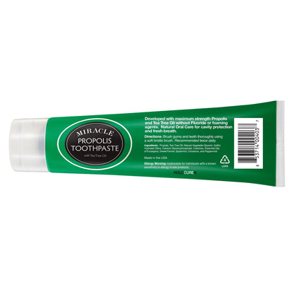 Two Pack of Natural Toothpaste Containing Propolis and Tea Tree Oil
