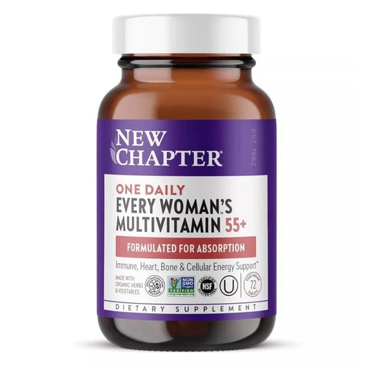 New Chapter Every Woman’s One Daily 55+ – 90‑Count Vegetarian Multivitamin for Women 55+
