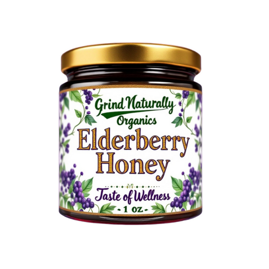 Elderberry Honey - Great Taste - Organic, Wellness & Detox