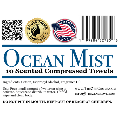 Ocean Mist Compressed Towels