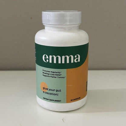 EMMA Gut Health Supplement – Gas, Bloating Relief, Constipation & Leaky Gut Repair – 60 Capsules