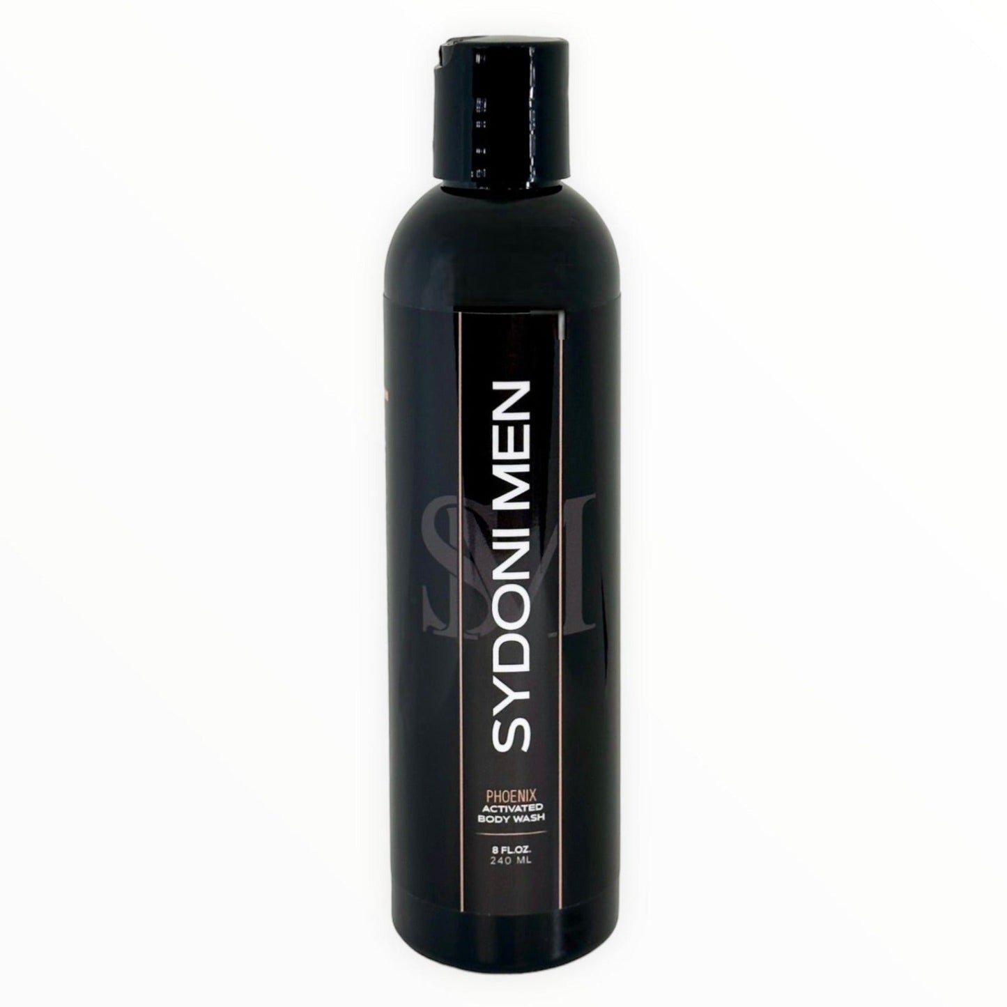 PHOENIX ACTIVATED BODY WASH with COCONUT CHARCOAL AND WHITE LAVA Net. Wt. 8 oz. 240ml