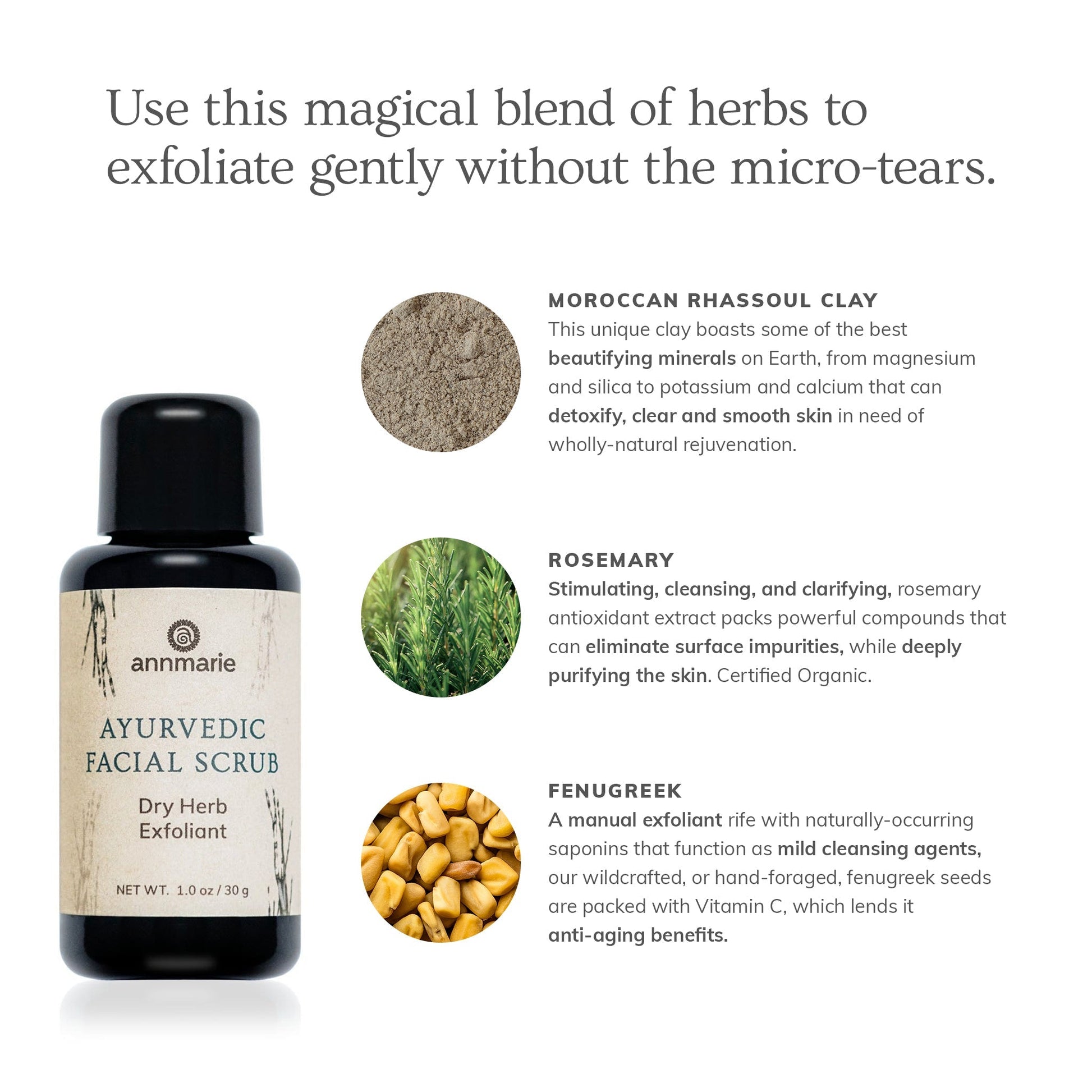 Ayurvedic Facial Scrub 30ml - Collective