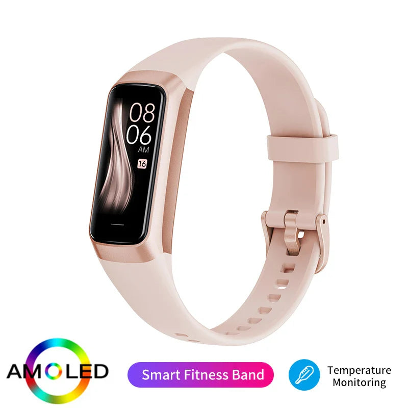 LIGE Amoled Smart Watch Men 2026 Smart Band Women Heart Rate Blood Smartwartch Waterproof Smart Bracelet Sport Fitness Tracker