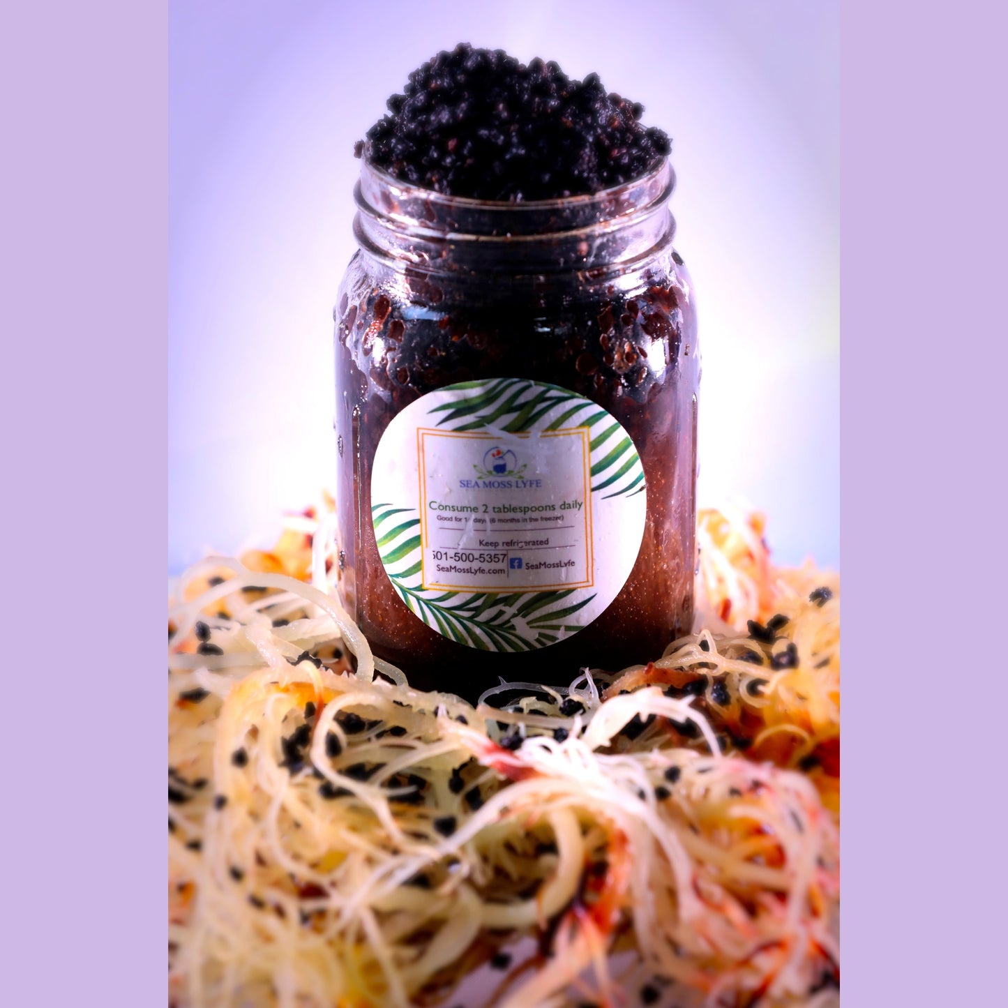Elderberry Fusion Sea Moss Gel   16oz
