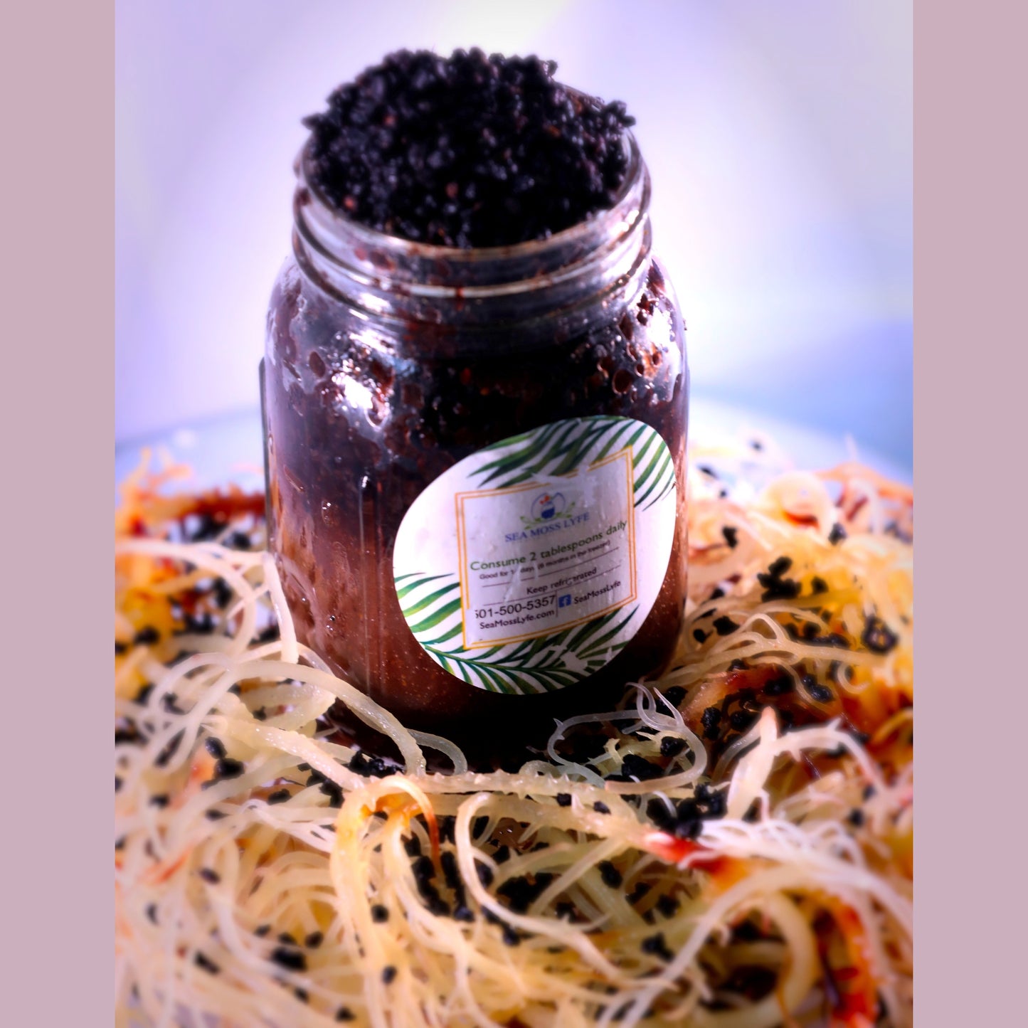 Elderberry Fusion Sea Moss Gel   16oz