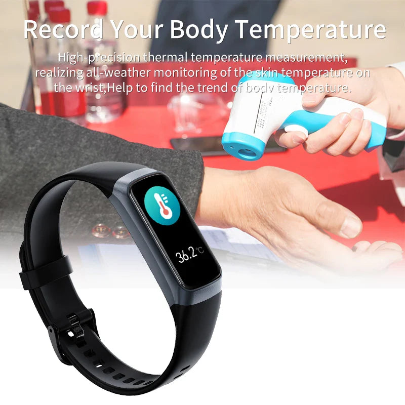 LIGE Amoled Smart Watch Men 2026 Smart Band Women Heart Rate Blood Smartwartch Waterproof Smart Bracelet Sport Fitness Tracker