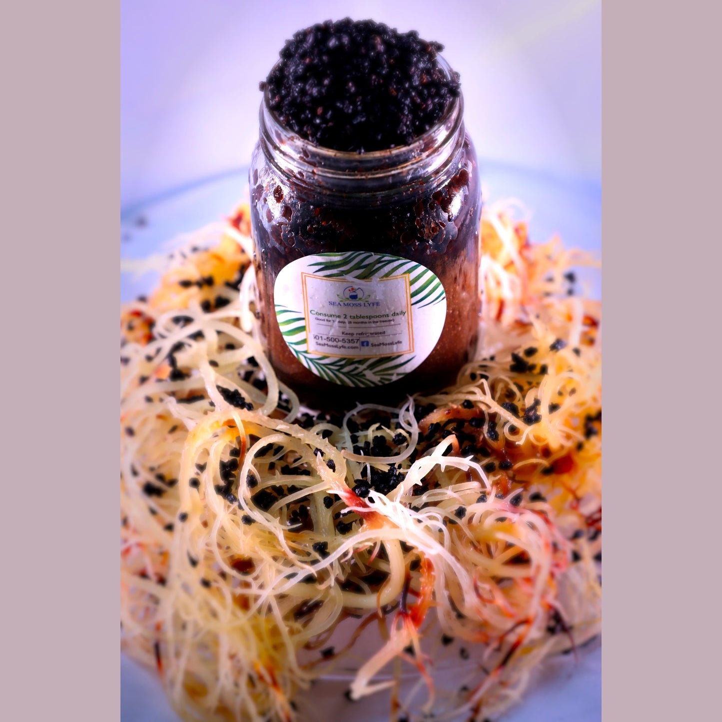 Elderberry Fusion Sea Moss Gel   16oz