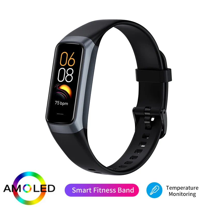 LIGE Amoled Smart Watch Men 2026 Smart Band Women Heart Rate Blood Smartwartch Waterproof Smart Bracelet Sport Fitness Tracker