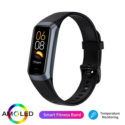 LIGE Amoled Smart Watch Men 2026 Smart Band Women Heart Rate Blood Smartwartch Waterproof Smart Bracelet Sport Fitness Tracker