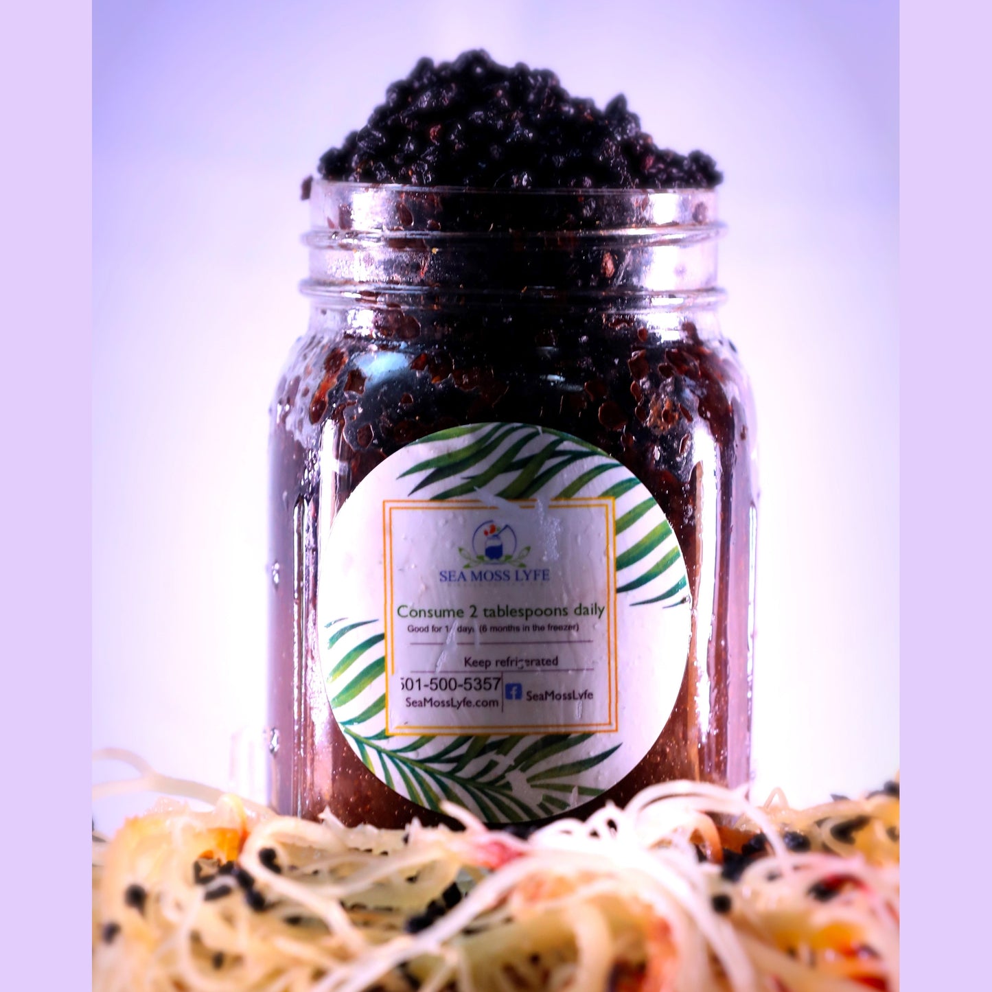 Elderberry Fusion Sea Moss Gel   16oz