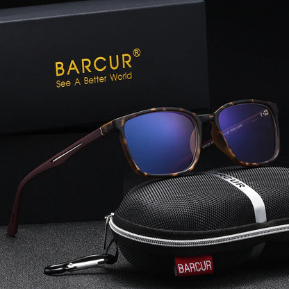 BARCUR Trendy Fashionable Square Reading Glasses Anti-Fatigue Lightweight PC Frame with AC Lens - Fashionable Multiple Degree Glasses for Summer and Men and Women