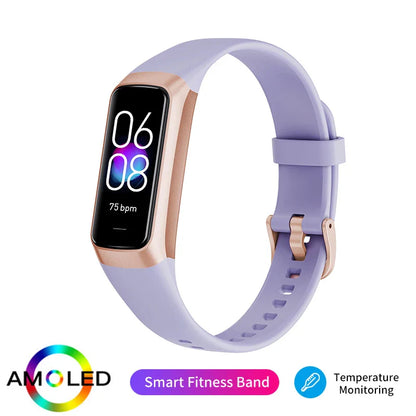LIGE Amoled Smart Watch Men 2026 Smart Band Women Heart Rate Blood Smartwartch Waterproof Smart Bracelet Sport Fitness Tracker