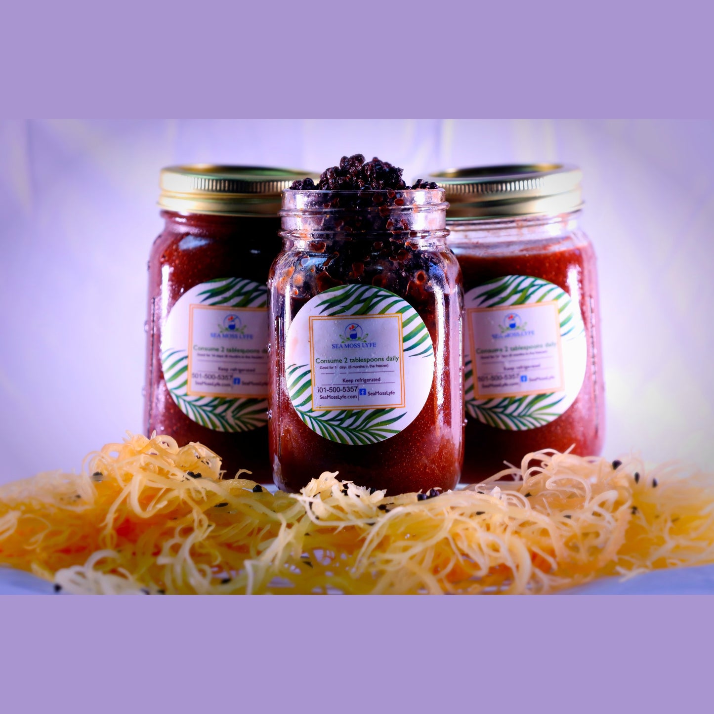Elderberry Fusion Sea Moss Gel   16oz