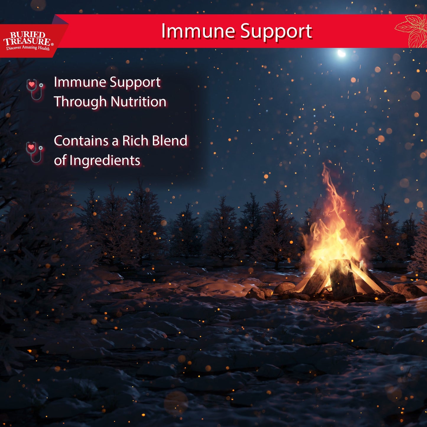 Buried Treasure Liquid Nutrients® ACF Extra Strength – Liquid Immune Support with Vitamin C, Zinc & Botanical Extracts