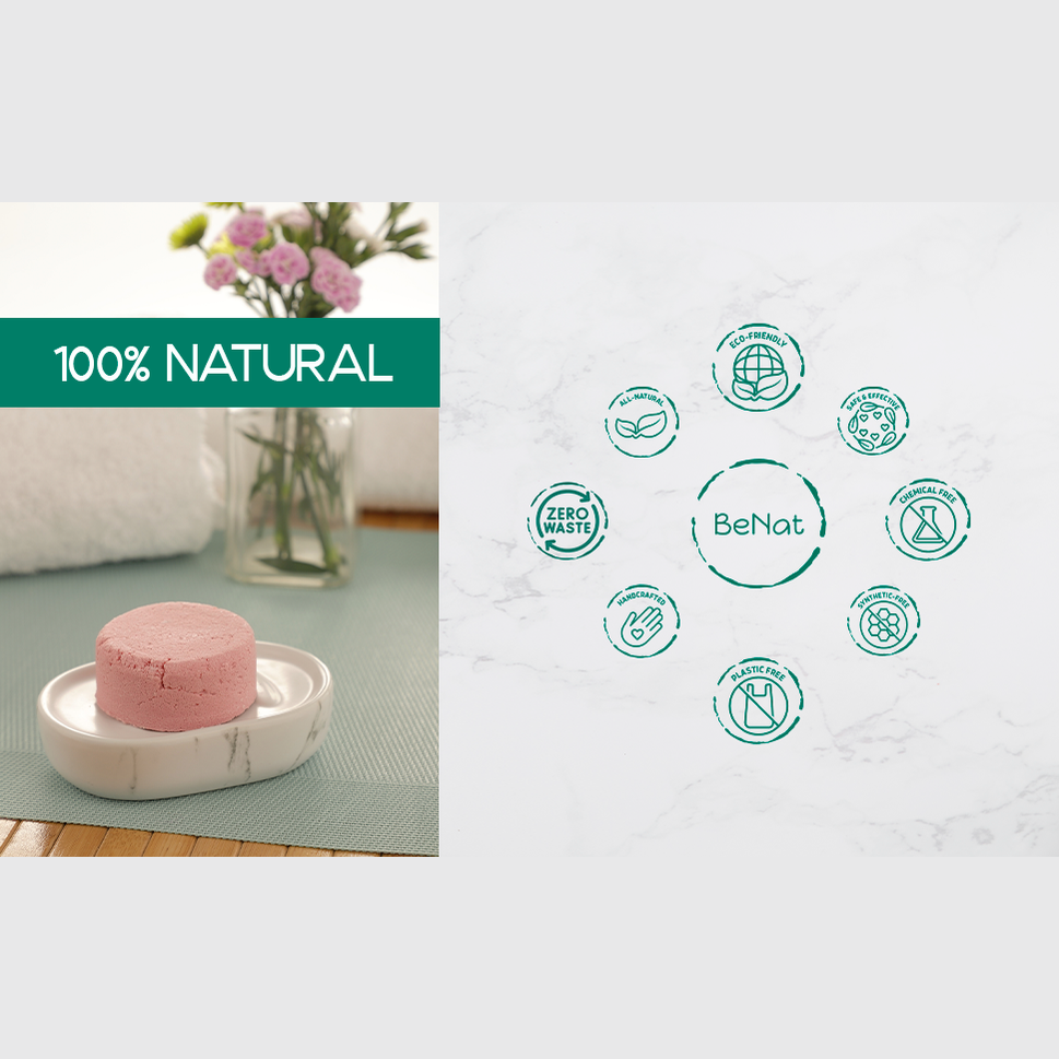 All-Natural Shampoo Bar. Plastic-Free