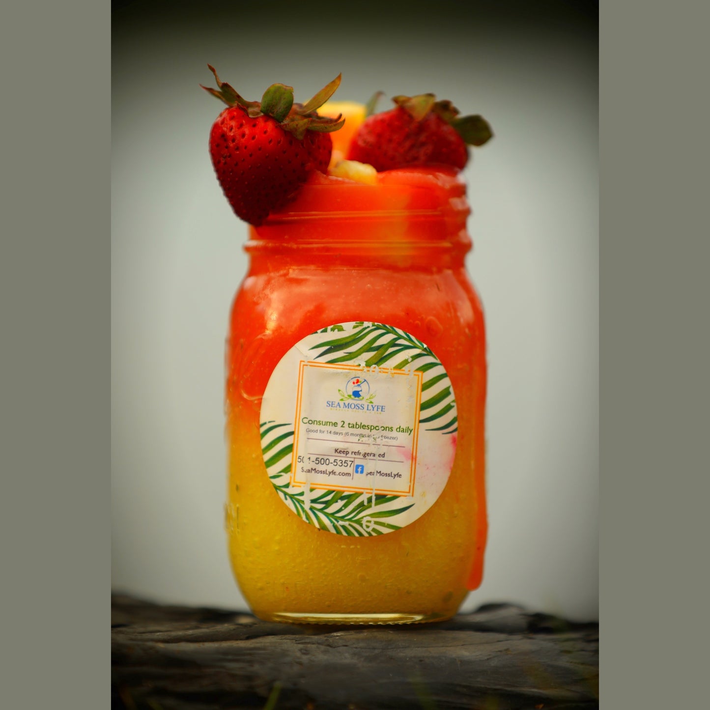 Strawberry Pineapple Sea Moss Gel 16oz