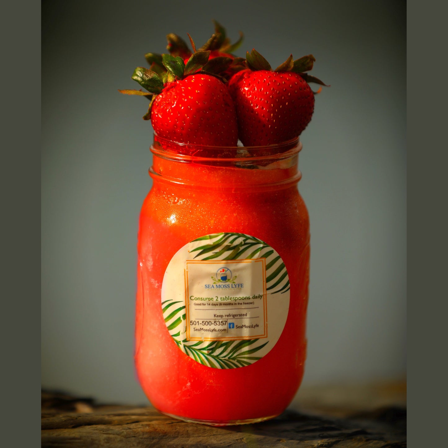 Strawberry Sea Moss Gel 16oz