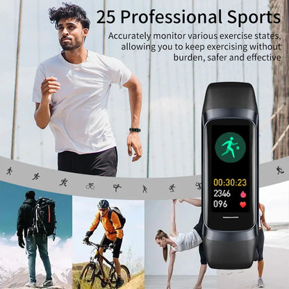 LIGE Amoled Smart Watch Men 2026 Smart Band Women Heart Rate Blood Smartwartch Waterproof Smart Bracelet Sport Fitness Tracker