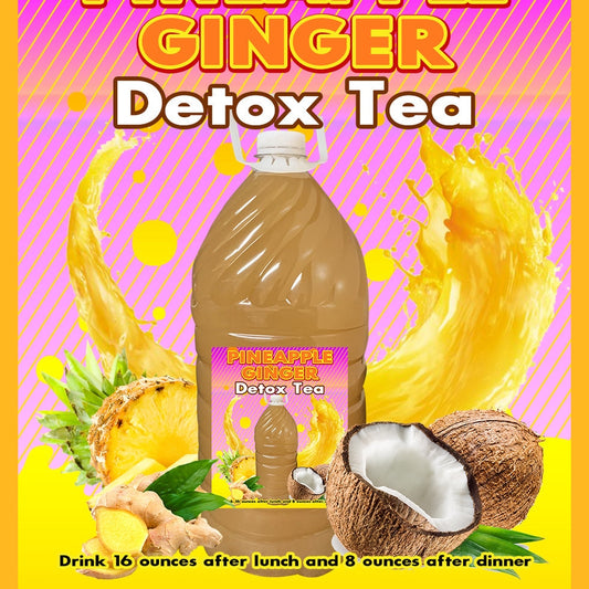 Pineapple Ginger Detox Tea | Natural Cleanse, Boost Energy & Reduce Bloating | Maya’s Organics
