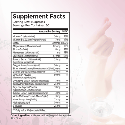 Sweet Blood Sugar Wellness Supplement